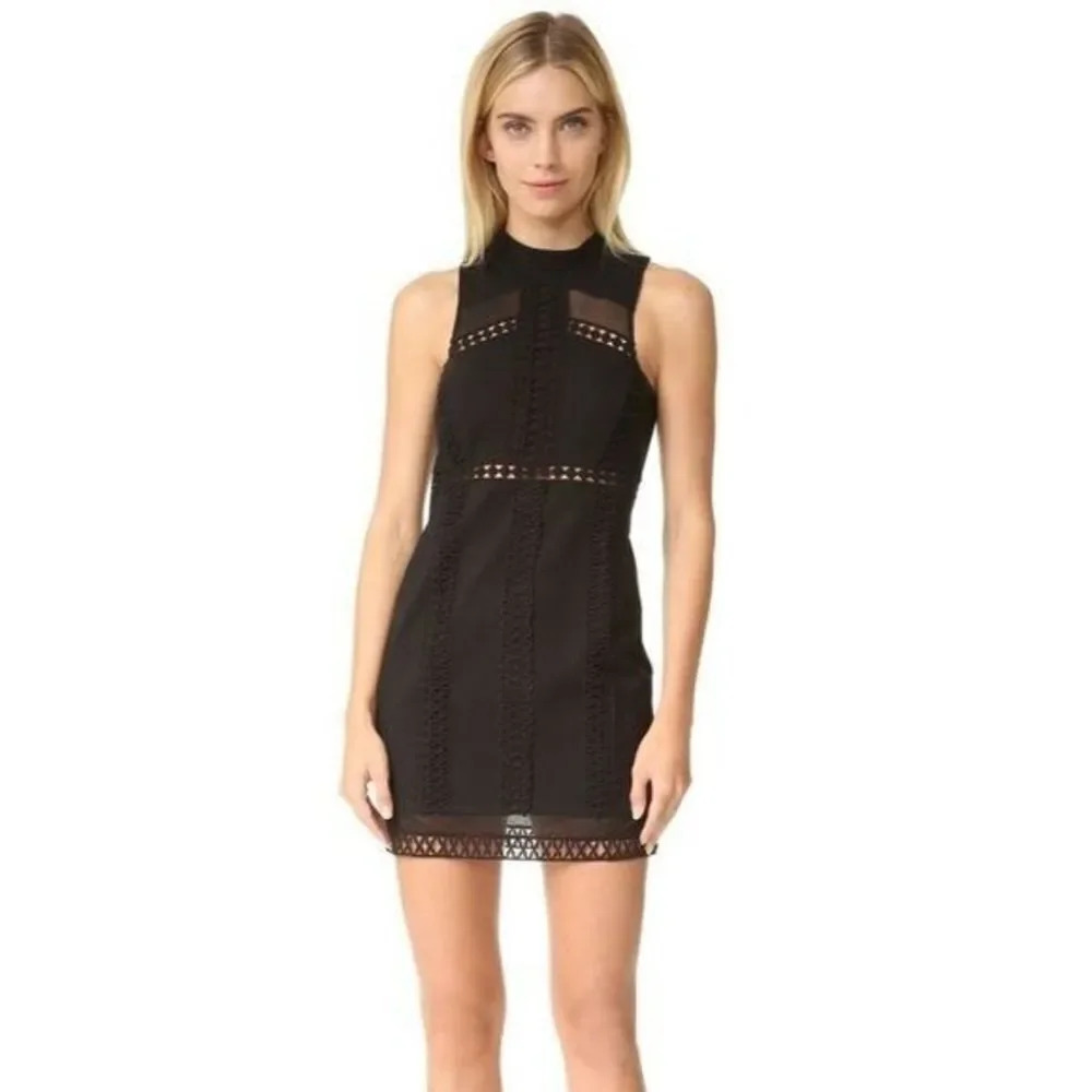 Free People Sky Scraper Black Mini Dress 2
